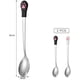 thumbnail image 2 of Paquete de 2 cucharas para perros y gatos, tarro para mascotas, cuchara de acero inoxidable para comida de mascotas, cuchara para garra de gato, tarro de comida para perros y gatos, blanco y negro Zhivalor WRJM-287, 2 of 4