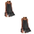 thumbnail image 1 of Minnieouse Maxivestido de fibra multifuncional y elegante para mujer, túnica bohemia Vintage, vestido de verano elegante con hombros descubiertos negro 2XL 2Conjunto, 1 of 6