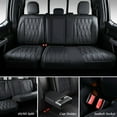 thumbnail image 3 of Coverado Car Seat Covers Full Set, Custom Fit for 2015-2023 F150 2017-2023 F250 F350 Crew Cab, Waterproof Faux Leather Seat Protectors, Black, 3 of 6