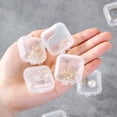 thumbnail image 2 of HLONK jewelry boxes 100pcs Small Clear Plastic Storage Containers Bead Organizer Earplug Cases, 2 of 10