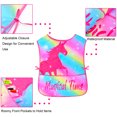 thumbnail image 6 of Sylfairy 2 Pack Art Smock for Kids, Waterproof Sleeveless Toddler Artist Painting Smocks with and 3 Pocket, 6 of 7