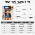 thumbnail image 2 of Athletic Shorts for Women, Fresh Sunflower Beautiful Woman Seam Womens Shorts High Waisted Sport Running Workout Gym, 2 of 8