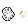 thumbnail image 1 of Reloj de pared nórdico con números , estatua de bola de cristal, escultura de hierro, material acrílico, ideal para amantes del arte., 1 of 8