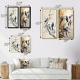 thumbnail image 4 of Designart "Multicolored Birds on Plum Blossom Tree III" Bird Framed Wall Art Set Of 2 - Beige Animals Frame Gallery Set For Office Decor, 4 of 7