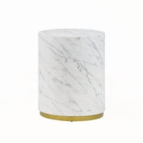 MDF Coffee Table - 15.75inch Round Living Room Table Fully Assembled