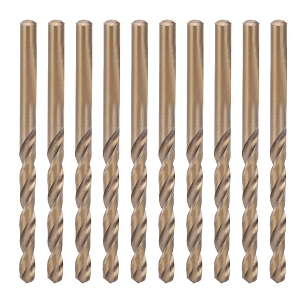 Juego De Brocas Helicoidales Broca De Acero De Alta Velocidad Broca De Vástago Recto Brocas De Acero Herramientas Suministros Accesorios 10 Piezas Broca Helicoidal HSS Brocas De ANGGREK Hardware