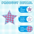 thumbnail image 3 of Uxcell 8 Pcs Parches Bordados en Forma de Estrella para Planchar, Apliques Bordados, Parches para Chaquetas, Colección de Denim, Ropa, Vestidos, Sombreros, Jeans, Accesorio de DIY, Azul/Rosa, 3 of 6