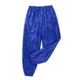 Moggemol Girls Boys Street Dance Pants Shiny Sequin Trousers for Jazz