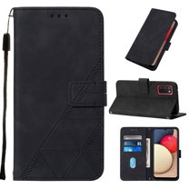 for Samsung Galaxy A03s Case, Wallet Case Cover, Magnetic Stand Flip Protective Cover Retro Leather Flip Case Purse with ID & Credit Card Slots Holder Case for Samsung Galaxy A03s, Black