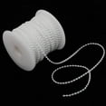 thumbnail image 3 of 50m media guirnalda de perlas artificiales Rollo de perlas de perlas DIY DECORACIÓN DIY Blanco, 3 of 9