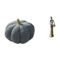thumbnail image 1 of Almohadas de calabaza de Halloween,Almohadas de calabaza de Halloween Decoración del hogar Suave,Figura de mujer africana,Estatua de dama tribal africana hecha a mano en una cafetería.,Figura, 1 of 8