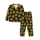 thumbnail image 1 of Balery Sunflowers Conjunto de Pijama con Estampado para Mujer, Conjunto de Dos Piezas con Manga Larga, Ropa de Dormir Suave con Bolsillos, Pijamas Cómodos-Small, 1 of 7