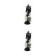 thumbnail image 1 of Vogacara Mini vajilla de 5 piezas, platos en miniatura, modelo de muebles pequeños, regalos adorables, suministros para el hogar, adorno de diseño negro Type2 NO2 Vogacara CBP219828, 1 of 6
