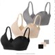 thumbnail image 1 of 3 uds sujetadores de maternidad ropa interior de enfermería para mujeres embarazadas (negro desnudo gris L) Tmvgtek Para estrenar, 1 of 1