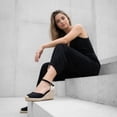 thumbnail image 4 of Cushionaire Elche Closed Toe Wedge Sandals for Women, Platform Espadrilles Heels With Adjustable Buckle, 4 of 21