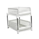 thumbnail image 5 of Organizador de gabinete extraíble para baño, soporte para champú, 2 niveles, cajones deslizables, estante para botellas de especias, estante de almacenamiento, despensa, cocina Blanco, 5 of 9