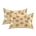 thumbnail image 2 of Yellow Cookie Pattern Pillowcase Standard Size 20''x26'' Satin Double-Sided Print Soft Wrinkle Resistant, 2 of 9