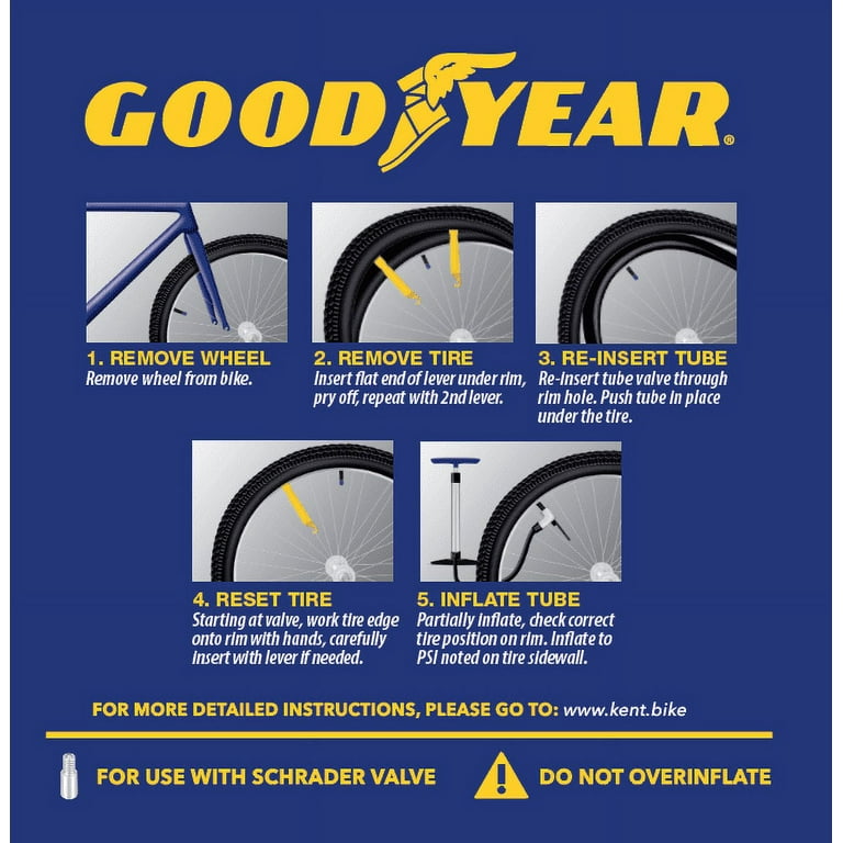 Goodyear 20 Inch Folding Freestyle BMX Bike Tire Black Durable