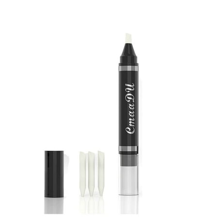 BEUKING Eye Makeup Remover Pen, Makeup Remover Eraser Stick Corrector Lipstick Eyeliner Eraser for Instant Touch Up, Mascara Smudges Correction,Travel-Friendly Removing Pen with 3 Replacement Heads