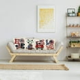 thumbnail image 4 of 4th of July Pillow Covers 18x18 Set of 4 Independence Day Memorial Day Patriotic Farmhouse Decor Holiday Stars and USA Truck Summer Throw Pillow Case for Sofa, Bed, Couch, Car, Home Couch, 4 of 7