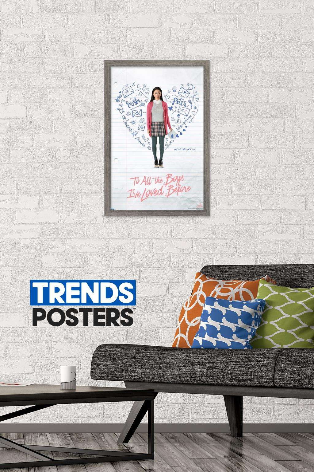 Netflix To All the Boys I've Loved Before - Key Art Wall Poster, 14.725" x 22.375", Framed