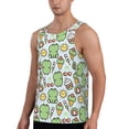 thumbnail image 2 of Pofeuu Frog With Sweet Print Men's Workout Tank Tops Sleeveless Muscle Gym Shirt Quick Dry-4X-Large, 2 of 7