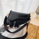 thumbnail image 3 of Bolso de mano retro para mujer, marca de diseñador de lujo, tejido, blanco y negro, marrón, caqui, 2024, nuevo bolso bandolera para mujer, 3 of 5