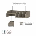thumbnail image 3 of Bush Furniture Universal Desktop Organizer with Shelves in Shiplap Gray, 3 of 5