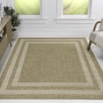 thumbnail image 3 of JONATHAN Y Frenzy Easy Jute Minimalist Boho Inset Border Natural/Beige 3 ft. x 5 ft. Indoor/Outdoor Area Rug, 3 of 7