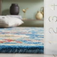 thumbnail image 4 of SAFAVIEH Blossom Lars Floral Area Rug, Blue/Green, 6' x 6' Round, 4 of 7