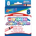 8 Pack Jumbo Dry Erase Crayons Assorted Colors