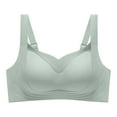 thumbnail image 2 of Hemlock Traceless Wireless Bras, Traceless Wireless Bra, Soft Support With Collar Closure, Anti-Drop Design, Nylon-Spandex, Green Soft Support Bras, Green M, Size M-2XL, 2 of 4