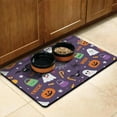 thumbnail image 3 of Happy Halloween Pumpkin Pet Food Mat Absobing Durable 17x30 Inch Cat Food Mat Ghost Boo Spooky Pet Feeding Mat EcoFriendly Durable Pet Placemat, 3 of 7