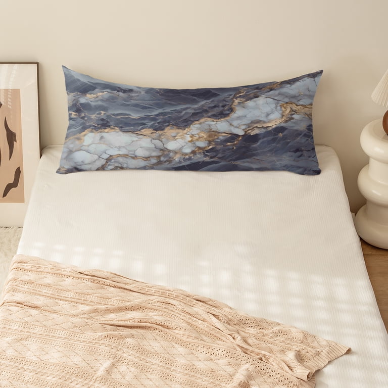 Velvet Body Pillow Cover With Zipper, Soft And Plush 20x54 Long