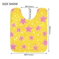 thumbnail image 5 of Yayeee Bath Rug for Bathroom Floor Non Slip Rectangle Fluffy Soft Absorbent Mat, 16"x24", Big Pink Stars Pattern, 5 of 7