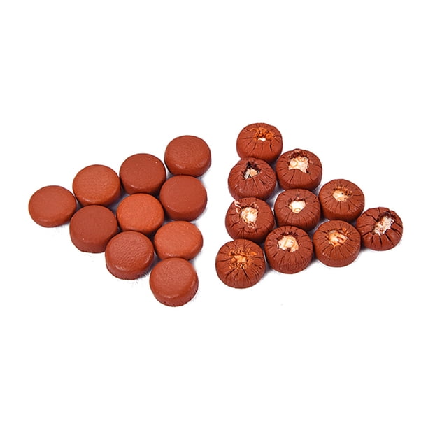 Eigraketly Juego de 20 almohadillas para saxofón, 10mm, portátil, de cuero, Mini saxofón, almohadillas para instrumentos musicales, reparación Accesorios para instrumentos musicales