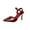 Red High Heels Shoes for Women, variant on hopeusnice High Heels Shoes for Women Non-slip PU Fall Shoes Breathable Tapered heel Soft Trendy Closed-toe Sandals Women's High Heels Shoes Pointed toe Buckle Pointed toe Dress Shoes Red 42