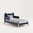 thumbnail image 4 of Storkcraft Teddy Bear Toddler Bed, Midnight Blue with Driftwood, 4 of 14