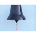 thumbnail image 5 of Hampton Nautical 3xglass-101 Bronze Hanging Ship's 15" Bell-Nautical Decoration, 15 inch, 5 of 6