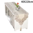 thumbnail image 1 of Chemin de Table Imperméable Pastoral Brodé Floral Décoration Maison Mariage, 1 of 8