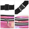 thumbnail image 4 of Unique Bargains 1 Pc Stylish Sports Waist Bag Multi-Color Iridescent Holographic Fanny Pack for Sports Rose Red, 4 of 6
