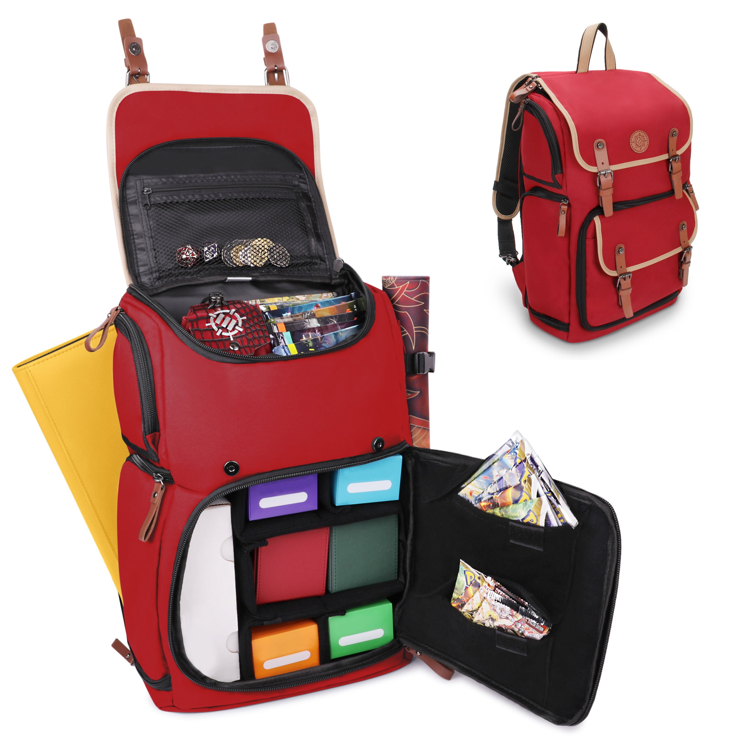 Enhance Full-Size Trading Card Storage Backpack, Binder Space