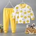 thumbnail image 2 of Conjunto de ropa interior cómoda con abertura en los hombros para niños, ropa de otoño, pantalones de otoño, ropa de casa para bebé, pijamas para niños y niñas de tamaño pequeño y mediano, 2 of 5