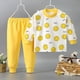 thumbnail image 2 of Conjunto de ropa interior cómoda con abertura en los hombros para niños, ropa de otoño, pantalones de otoño, ropa de casa para bebé, pijamas para niños y niñas de tamaño pequeño y mediano, 2 of 5