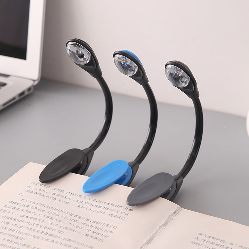 Clip On Book Reading Light Lamp LED For Bed Portable Night New Small Travel Y4Q5 