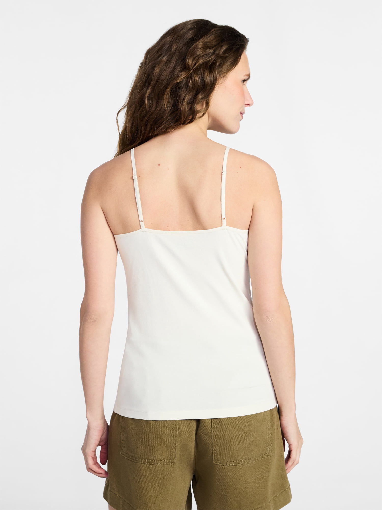 Time and Tru Women’s Adjustable Strap Cami, Sizes XS-XXXL