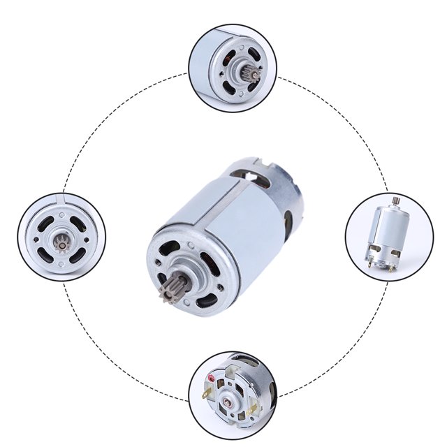 Motores Cc Motores de CC RS550 de 8mm de diámetro Mini Motor de sierra de Metal para destornillador de taladro eléctrico Sywqhk Para estrenar