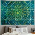 thumbnail image 2 of Autua Sacred Geometry Grid of Lines Tapestry Wall Hanging Unique Style for Home Decor | Graphic Tapestries for Living Room Bedroom | Farmhouse Dorm Decor - 4 Sizes Available 40x60inch, 2 of 6