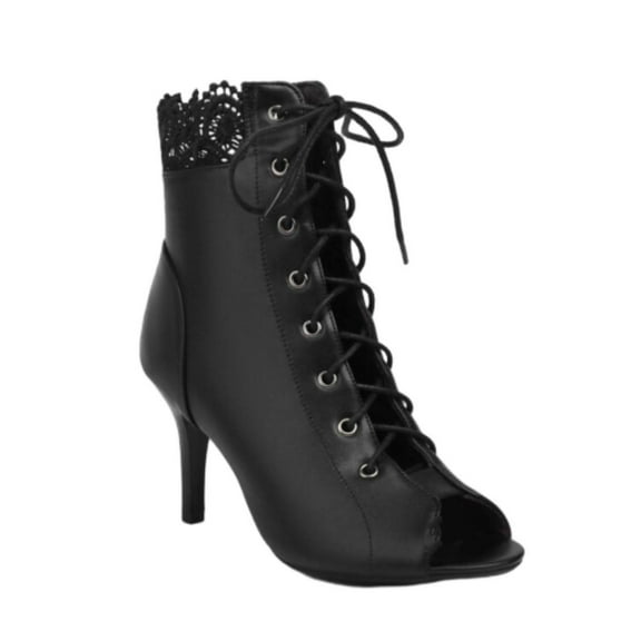 Xfvqtps Women High Heeled Shoes Rhinestone Slender Heel Suede Rear Ankle Zipper Shoes Summer Large Suede Sandals Black