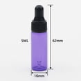 thumbnail image 5 of Small Dropper Bottles Essential Oil Glass Bottle,Lotion Perfume Sample Vials with Glass Eye Dropper and Black Caps Pink Bottle 30 PCS 5ml (purple), 5 of 5